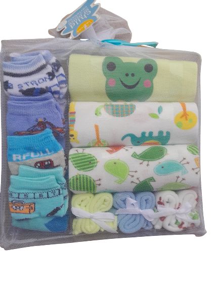 10 In 1 Unisex New Born Bodysuits Gift Pack (0-9mths)