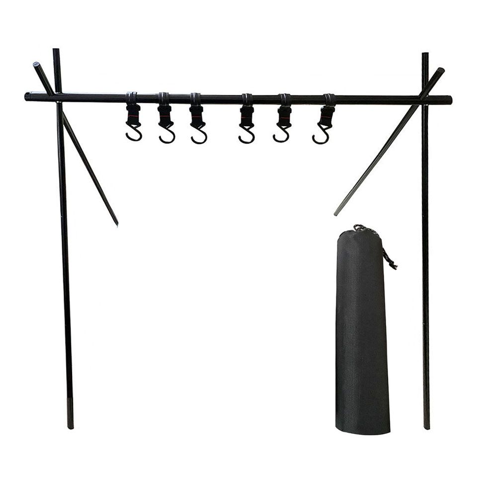 Outdoor Hanging Rack Camping Triangle Storage Rack Light