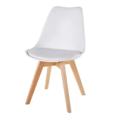 Wooden 4 Leg Cushioned Kitchen Stool