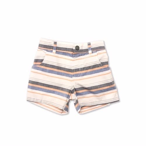 Baby Boys Woven Print Shorts - Bold Stripe