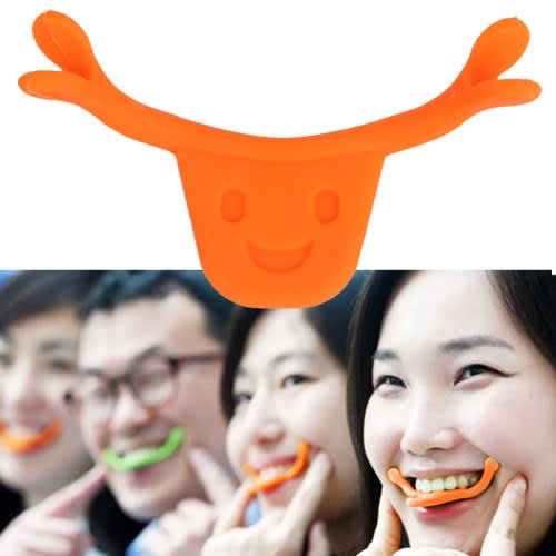 Smile Maker Smile Corrector Mouth Lip Facial Muscles Exerciser - Orange