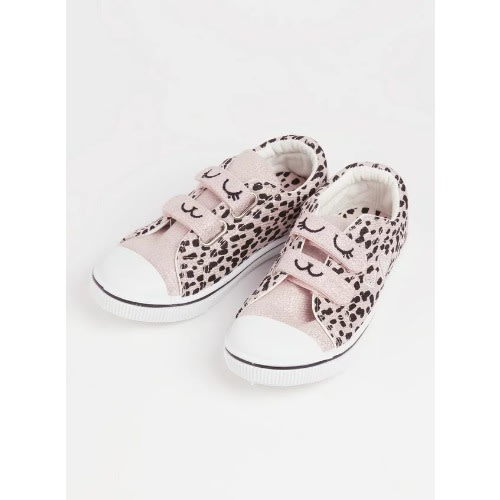 Shiny Animal Print Canvas - Pink