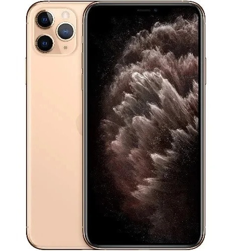 iPhone 11 Pro Max - 6.5"-256GB ROM - 4GB RAM - Ios 13 - 3969mAh-Pouch & Screen Protector - Matte Gold