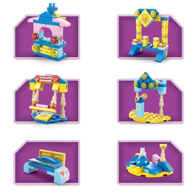 Fire Fighting 6in1 Tru Ks Tank Navy Boat Building Blo Ks  Hildren Toys-8612-8