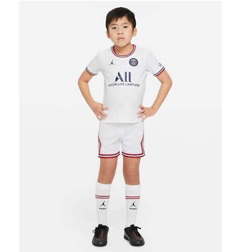 Children's Away Paris Saint Germaine Jersey All White