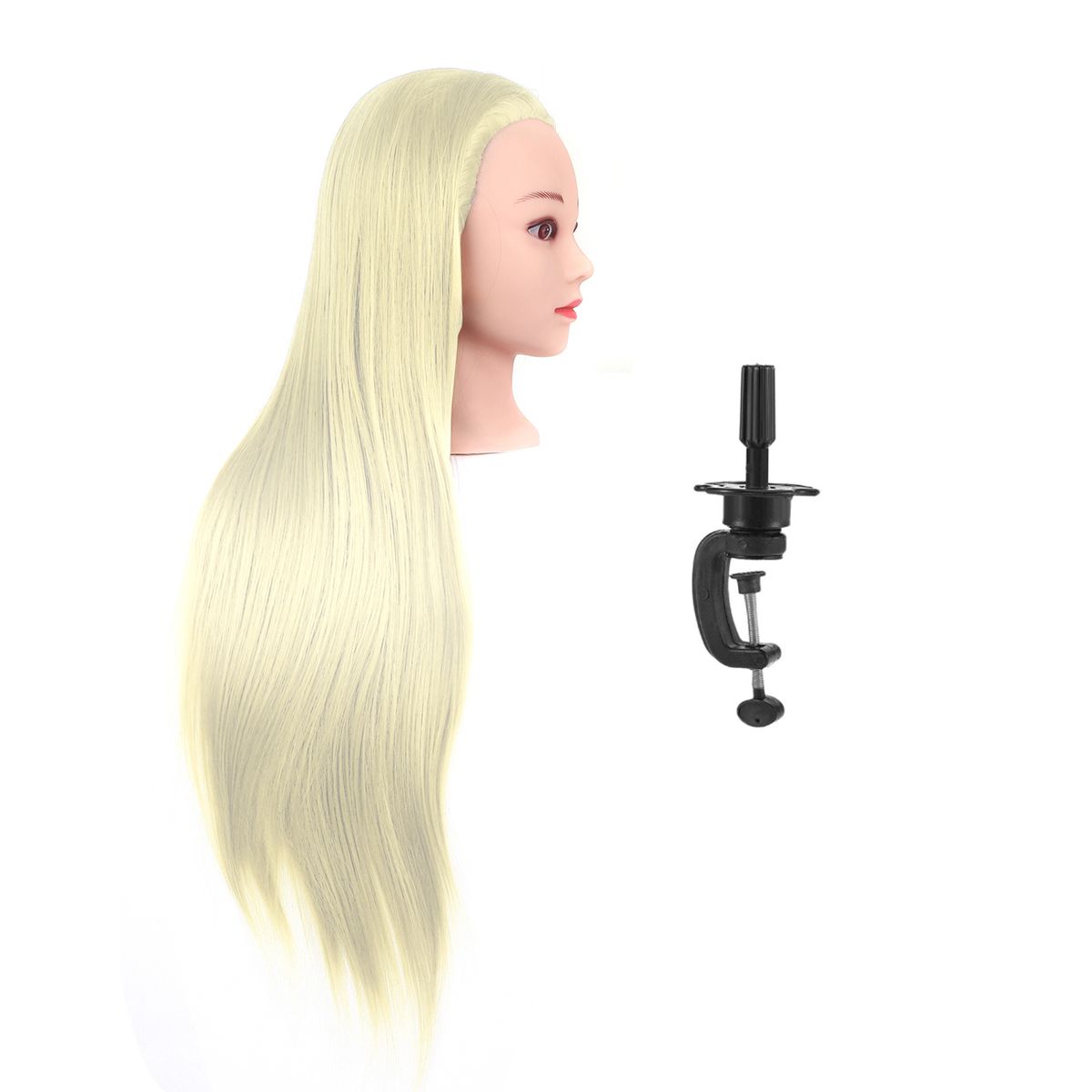 Mannequin Head With Clamp Holder For Braiding Hair 24''