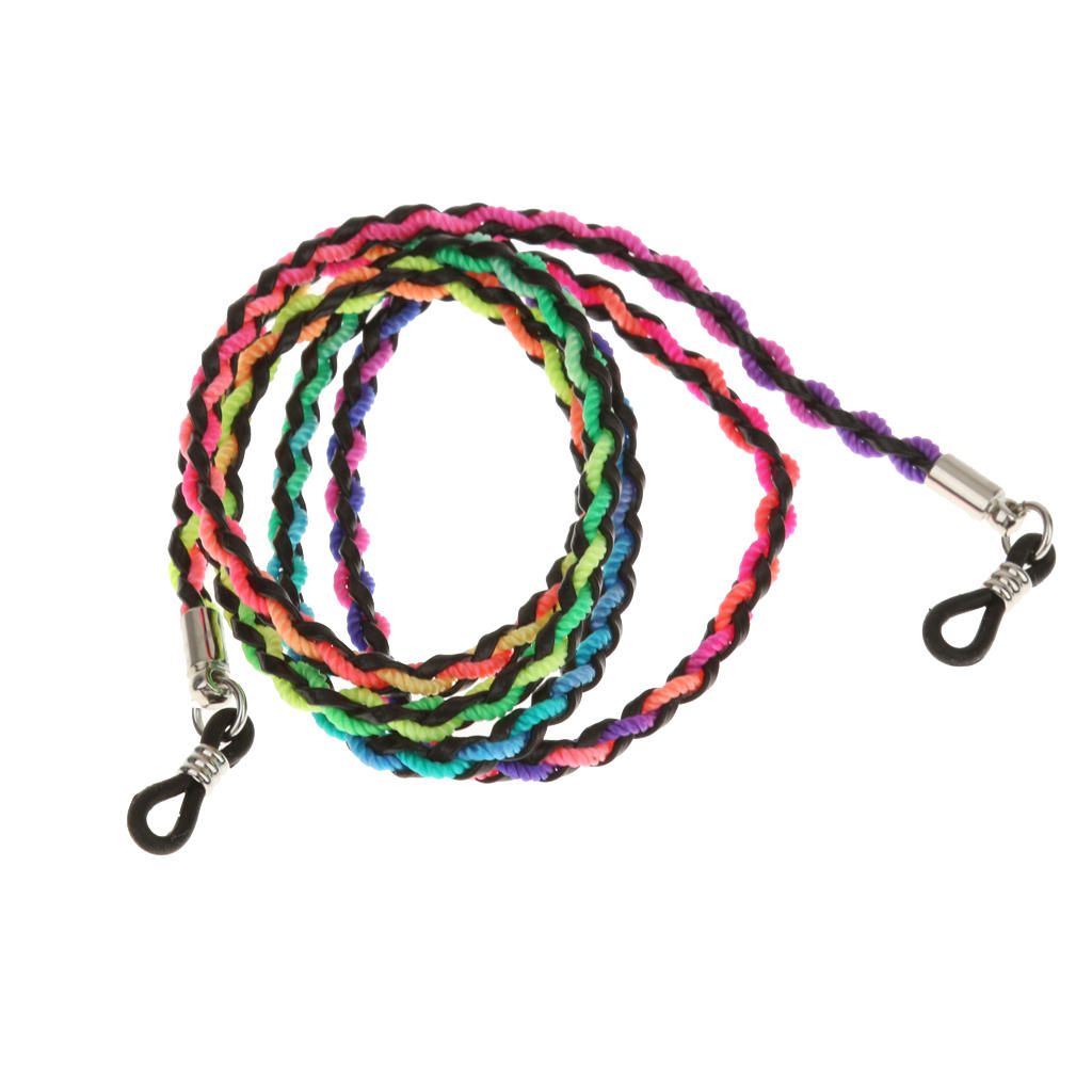 Nylon Eyeglass Neck Cord Strap Sports Eyeglass Chain Rope Multi-Color