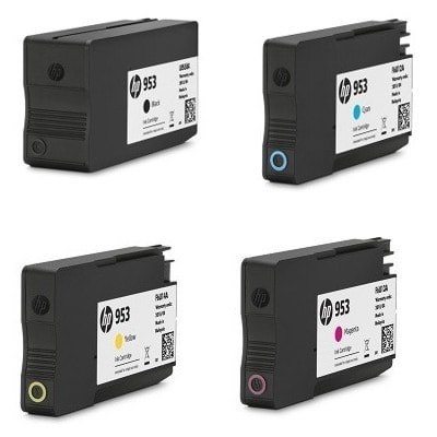 953 Complete Set Ink Cartridges  - Black - Cyan - Magenta - Yellow