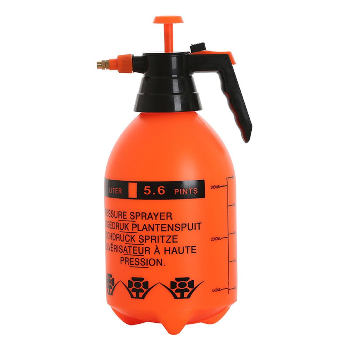Spray Water Kettle Household Sanitizing Type Pressure Sprayer Orange 1