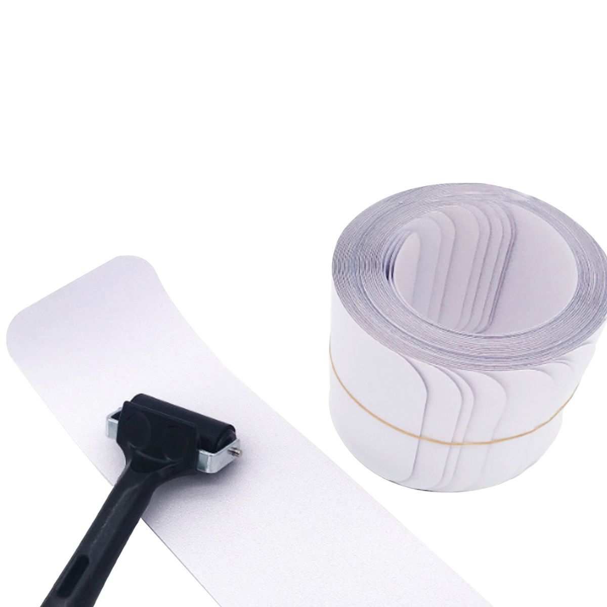 15Pcs Non-Slip Stair Tape With Roller Transparent Adhesive