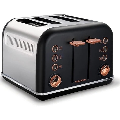 4-slice Toaster - Black & Rose Gold-1800w