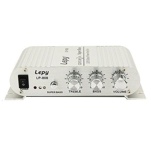 Lepy LP808 Car Motorcycle 12V CD DVD Car Audio Mini Hi-Fi Stereo Audio Power Amplifier