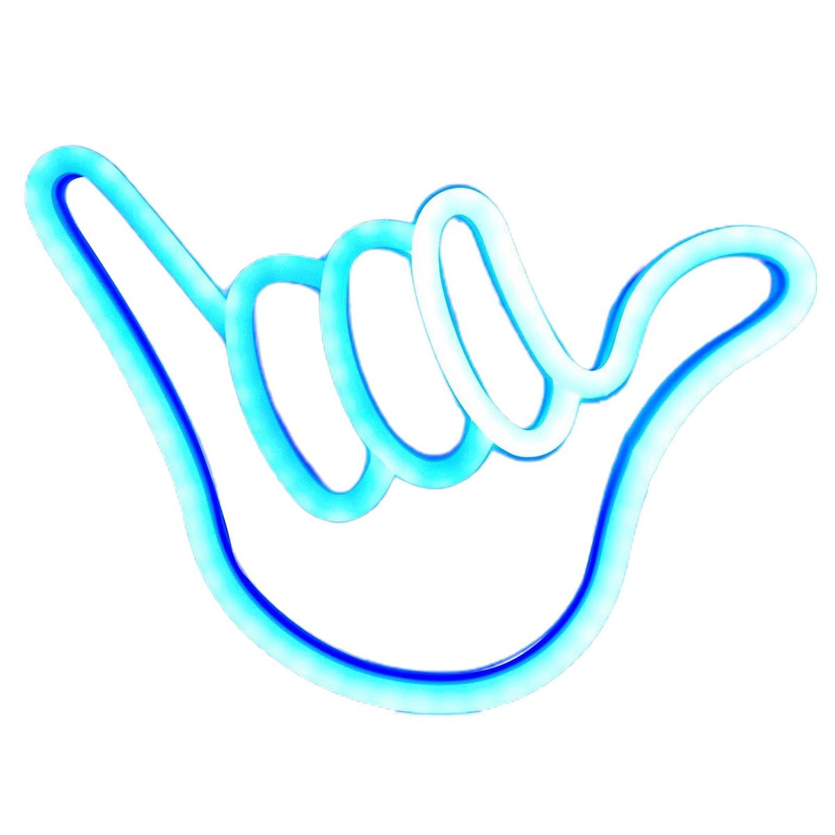 Neon Sign Lamp Finger LED Neon Sign Lamp Party Decoration Blue