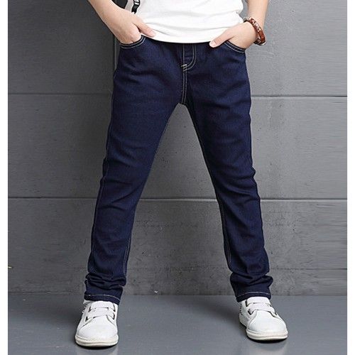 Boys Fashionable Blue Jean With Two Shades