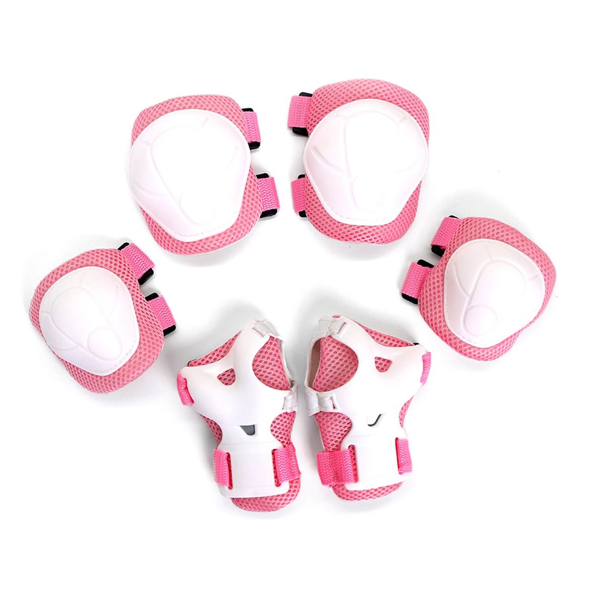 Lixada 6PCS Brace Kids Youth Cycling Roller Skating Skateboard Elbow Knee Hands Wrist Safety Protection Guard Pads Set