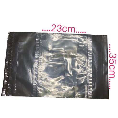 Plain Courier Bags - 23x35cm A4 - Small + Invoice Pocket - 25Pieces