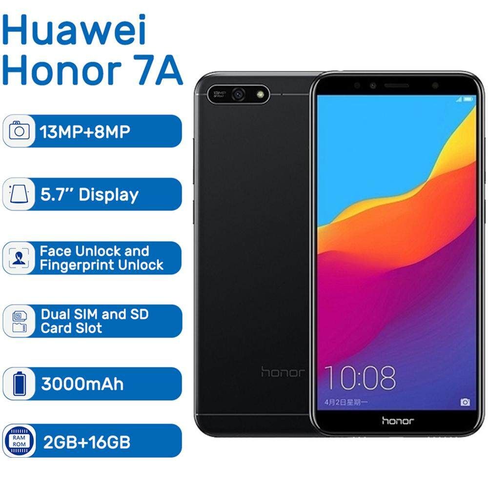 HUA WEI Honor 7A AUM-L29 5.7 Inch 2GB RAM 16GB ROM Snapdragon 430 Octa Core 4G Smartphone -- Blue / Black Black