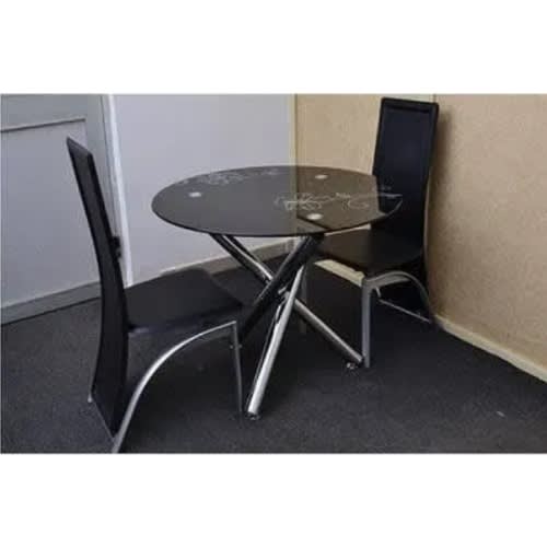 Dining Table With 2 Seats - Black