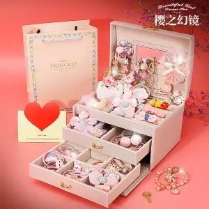 Children Party Beauty Girl Play House Play Dressing Up Princess Storage Makeup