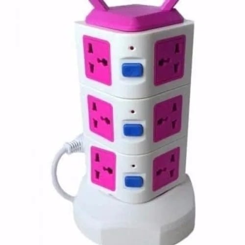 12 Way Extension With Power Surge Socket