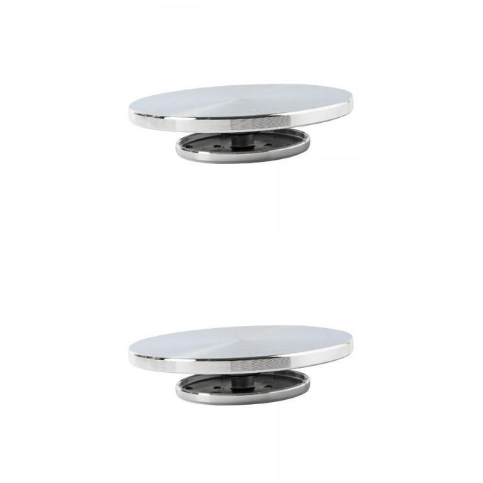 2 Piece Ceramic Art Pottery Banding Wheel Aluminum Turntable DIY Clay