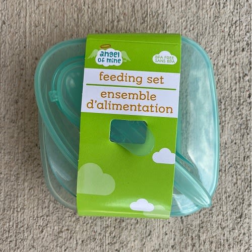 Bpa Free Baby Food Bowl With Spoon And Lid - Blue