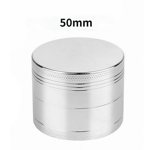 4 Layers Zinc Alloy Hand Crank Herb Mill Crusher-Silver