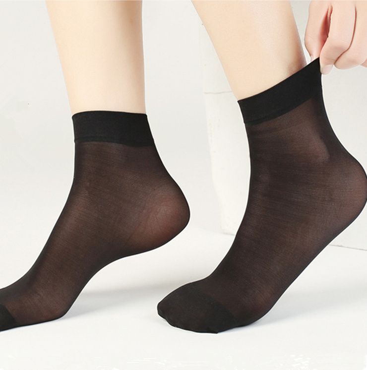 10 Pairs Silk Stockings Short Socks Women Ankle Hosiery