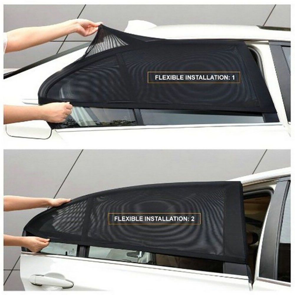 2Pcs Car Sun Shade Side Window Net High Quality Auto Anti