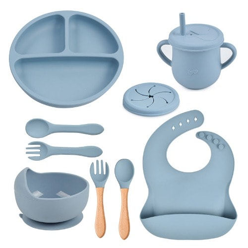 Baby Silicone Feeding Set Plate