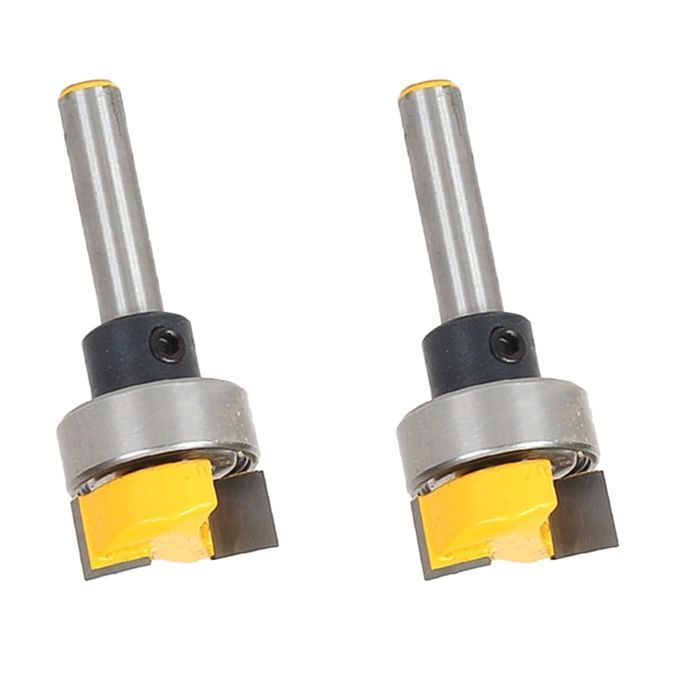 2Pack 14 Shank Flush Trim Hinge Mortise Template Router Mill Bit