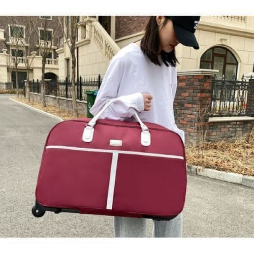 Multipurpose Foldable Trolley Travelling Bag - Large Capacity Duffel Bag