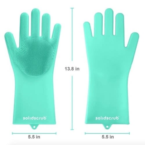 Silicon Washing Glove With Scrubber