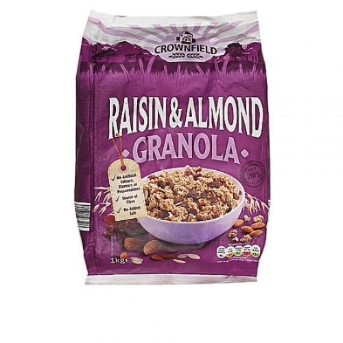 Crownfield Healthy Granola Cereal - Raisin & Almond - 1kg