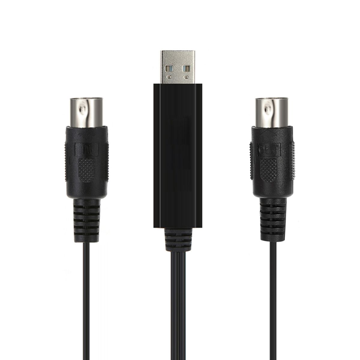HiFing USB IN-OUT MIDI Cable One In One Out Interface 5 Pin