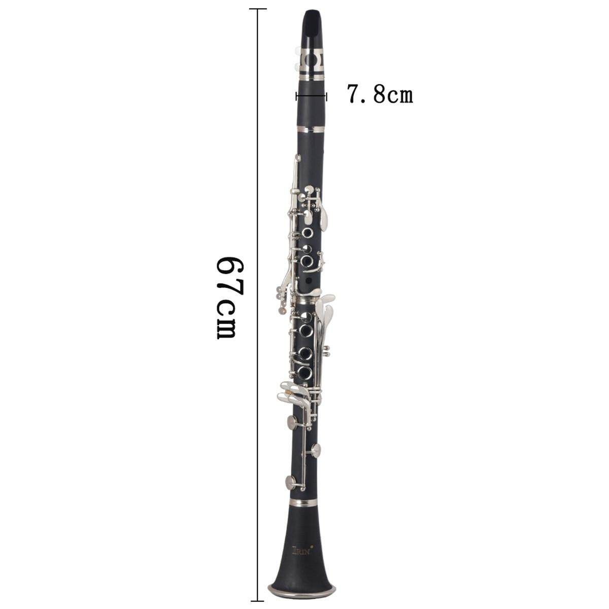New Professional Clarinet Rosewood Wood Body Nickel Plated Key B-flat 17 Key Bb