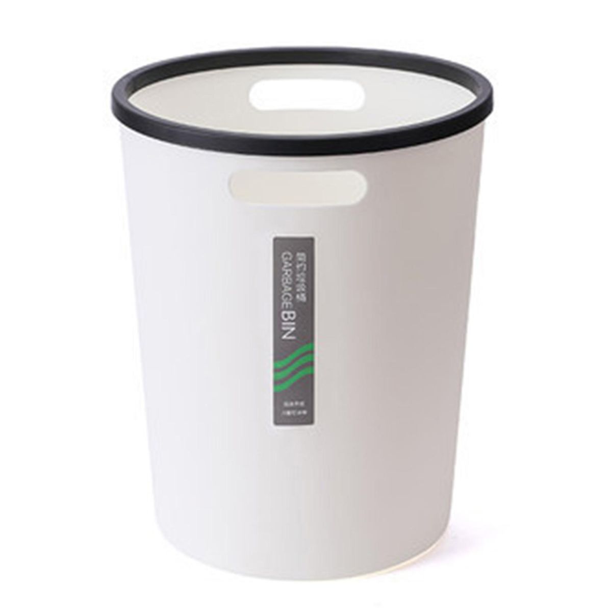 Waste Container Household Large Trash Can White