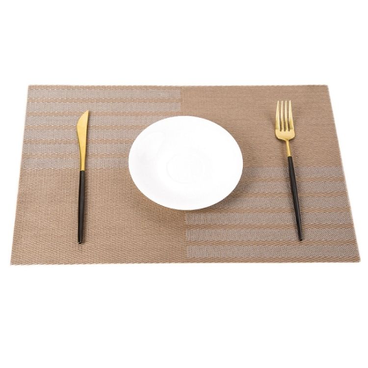 2 PCS PVC Table Top Thermal Insulation Placemat