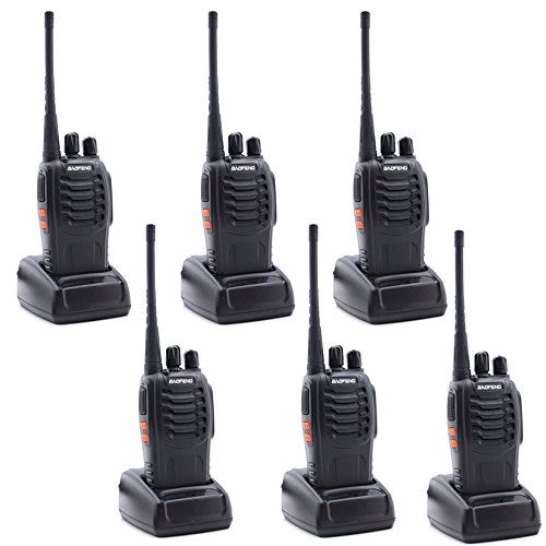 Bf-888 S Walkie Talkie Two Way Radio - 6 Pieces