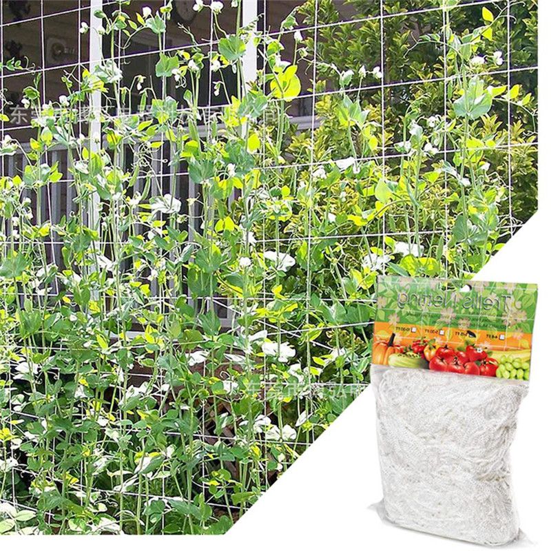 Plant Climbing Net Garden Vine Netting Support Mesh Cucumber Morning Glory Flower Grow