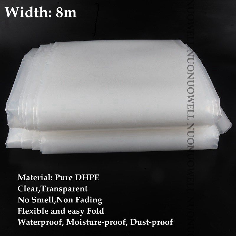 1m Width:2m~12m 0.08mm Reinforced PE Greenhouse Film Garden Vegetable Plant Cover-Width 8m