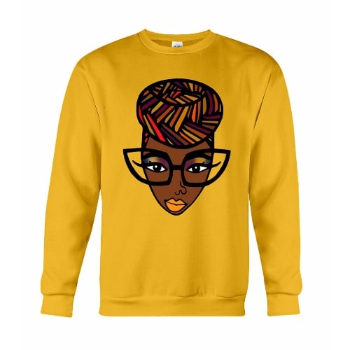 African Nerd Sweatshirt - Yellow