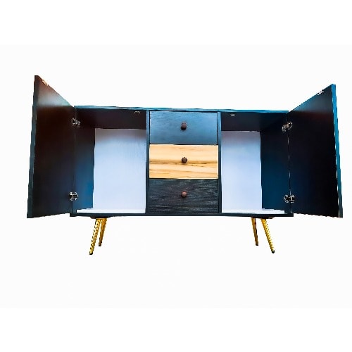 Bestline Sideboard Buffet Furniture With Golden Finish Feet