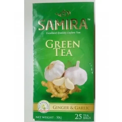 Samira Green Tea - Garlic & Ginger - 25 Tea Bags