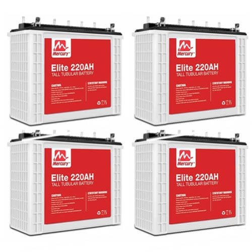 Tall Tubular Battery - 220ah 12volts - Set Of 4
