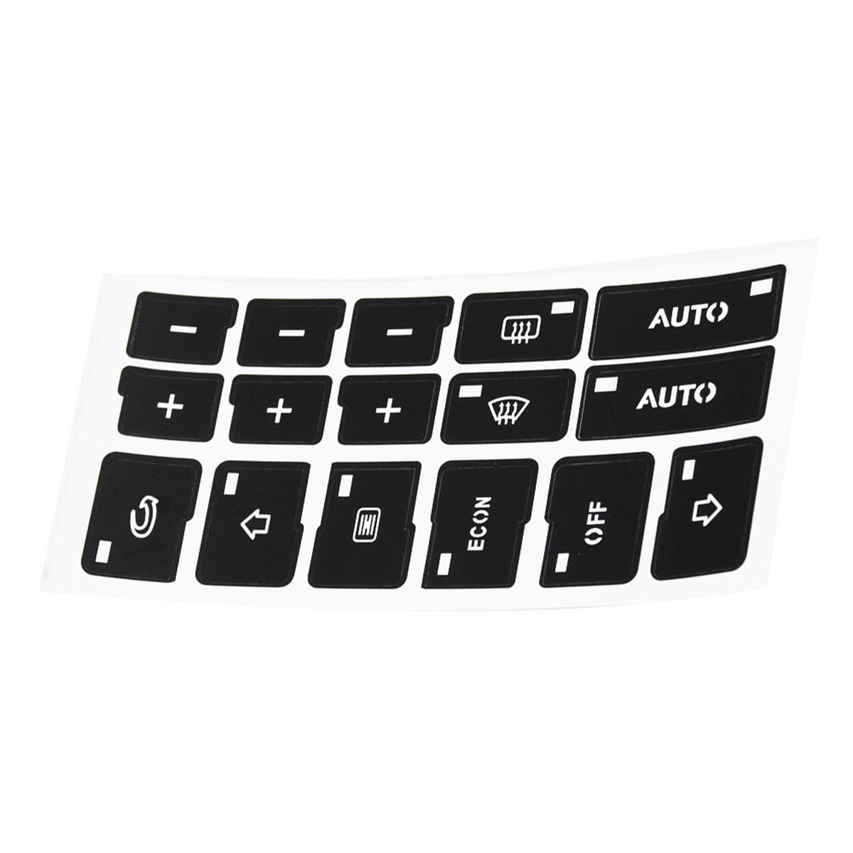 Radio Button Stickers Stereo Navigation Button Repair Decals Control Button Repair Stickers Replacement For Audi A4 B6 B7 2000-2004