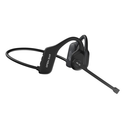 Wireless Open Ear Headset With Boom Microphone