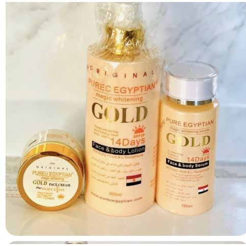 Purec Egyptian Magic Whitening Lotion + Serum + Face Cream - 3pcs Set