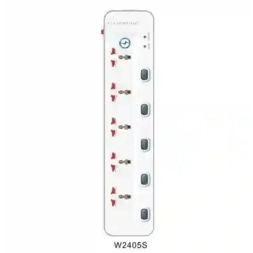 Ellington 5 Way Surge-protector Extension Socket