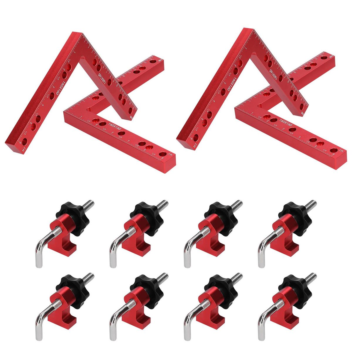 90 Degrees L-Shaped Auxiliary Fixture Splicing Board Positioning Panel Fixed Clip Aluminum Alloy Right Angle Ruler Woodworking Tool